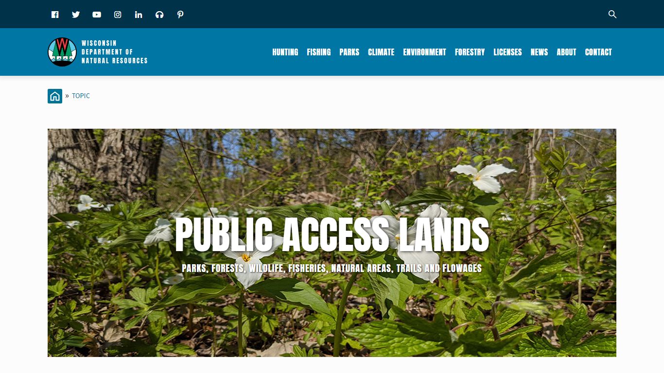 Public Access Lands - Wisconsin Department of Natural Resources