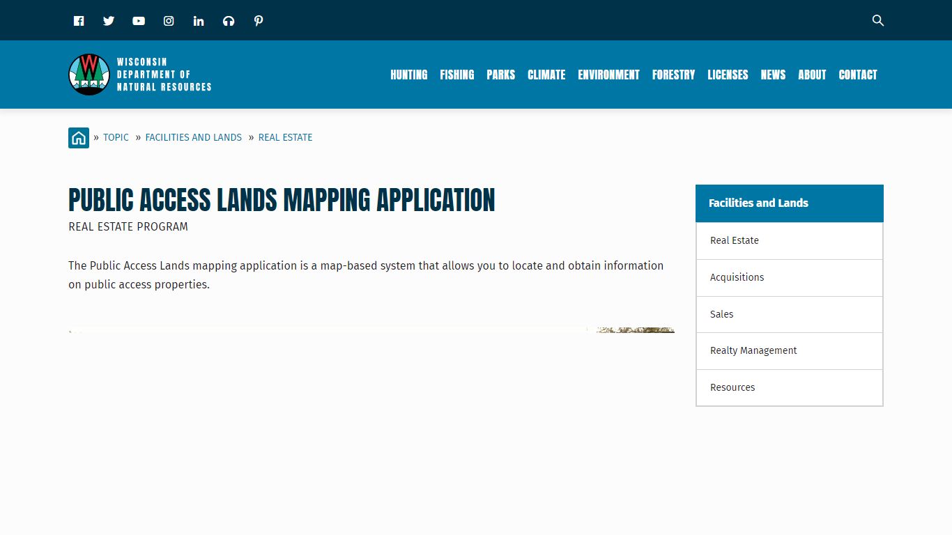 Public Access Lands Mapping Application - Wisconsin DNR